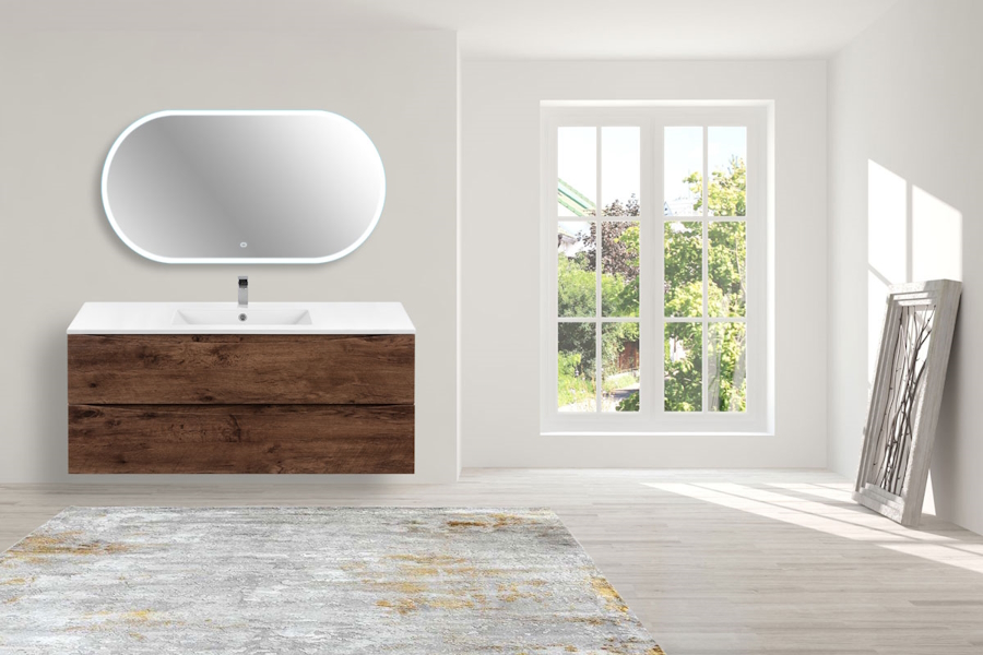 Тумба под раковину подвесная Vincea Mia 120,9 см R.Wood VMC-2MC120RW (детальная фотография), в наличии