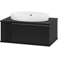 Тумба под раковину подвесная Brevita Savoy 80 см черная