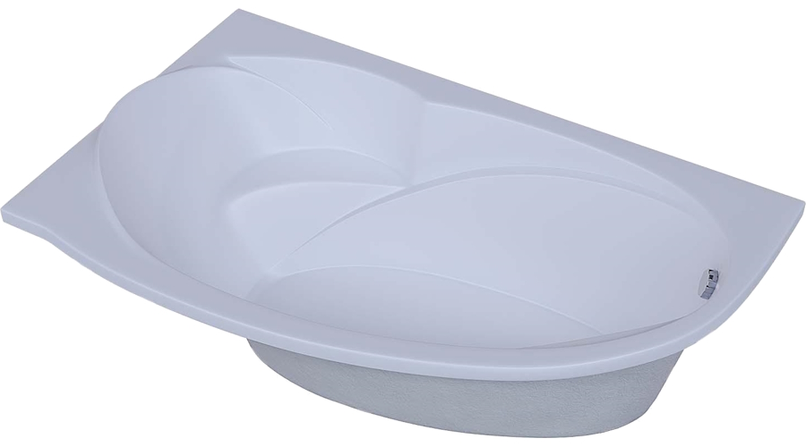 Ванна акриловая Акватек Бетта 160x97 см левая, вклеенный каркас BET160-0000046 (детальная фотография), акриловые