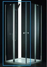 Душевая дверь Сezares Elena 90 см профиль хром