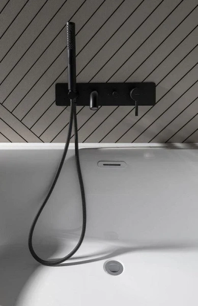 Ванна акриловая Allen Brau Priority 5, 160 х 78 см, слив-перелив в комплекте, левосторонняя, белая глянцевая, 138678A-GW Gloss White, 2.31005.20A (детальная фотография), в наличии