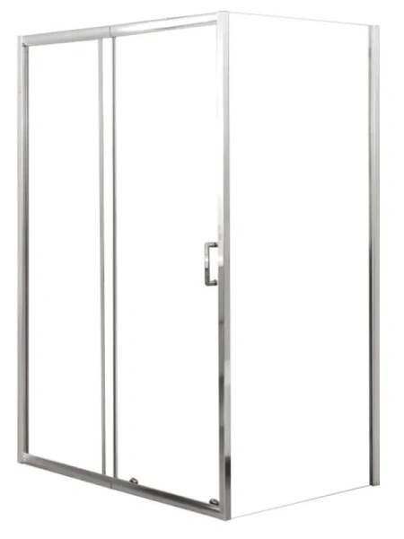 Душевой уголок BelBagno Unique 125х80 см стекло рифленое UNIQUE-AH-1-110/125-80-P-Cr (детальная фотография)