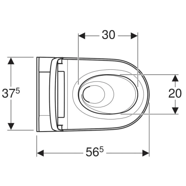 Унитаз-биде, белый, Geberit AquaClean 146.224.11.1 (детальная фотография), без бачка