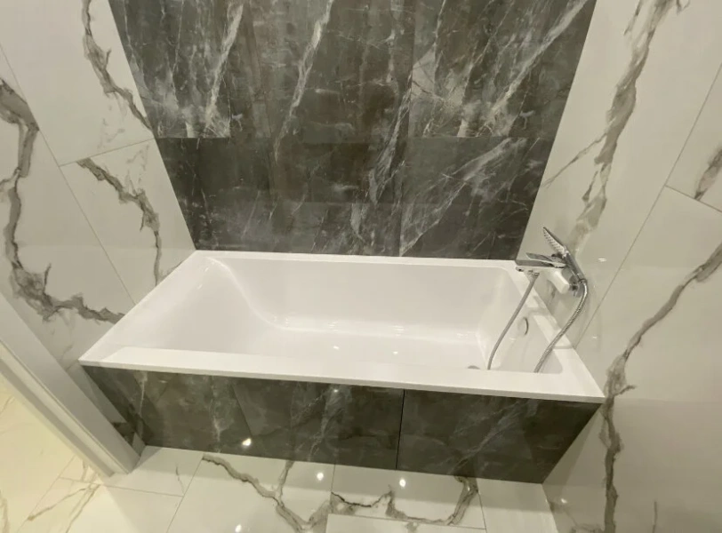 Ванна из литьевого мрамора Radianse Лазурь-4 180 x 80 см, белый, Лазурь-4 R1800/800 (детальная фотография), 180х80