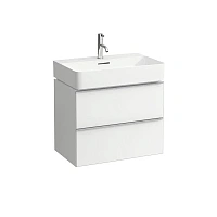 Тумба под раковину подвесная Laufen Space 63 см матовая белая с двумя ящиками