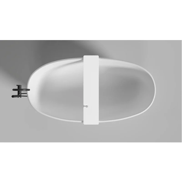 Полка для ванны Salini Gabbiano Basic белая матовая 1906202M (детальная фотография) index_2