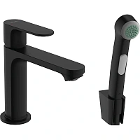 Смеситель для раковины Hansgrohe Rebris черный матовый