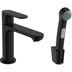 Смеситель для раковины Hansgrohe Rebris черный матовый