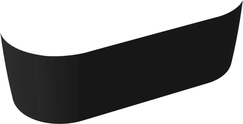 Передняя панель Cezares Metauro 180 см черная матовая - фото 4