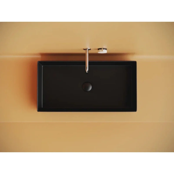 Раковина Ceramica Nova Element 70 см черная матовая CN6071MB (детальная фотография), в форме чаши, прямоугольной формы