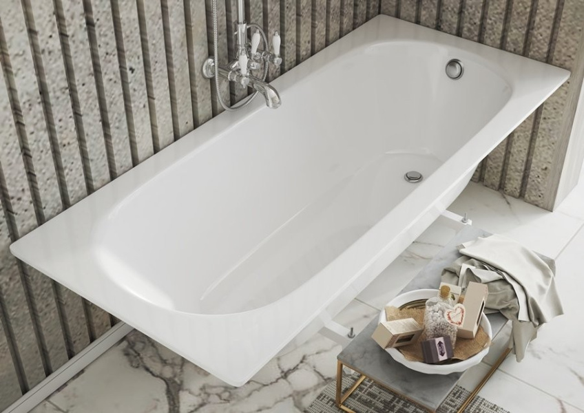 Ванна из литьевого мрамора Эстет Честер Slim 180x80 см белая ФР-00015339 (детальная фотография), без гидромассажа, большие