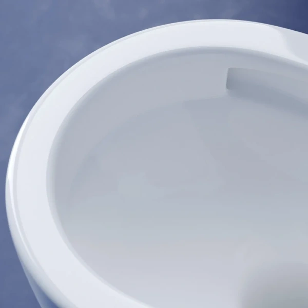 Унитаз подвесной Ceramica Nova Metropol безободковый белый CN4002T (детальная фотография), белые