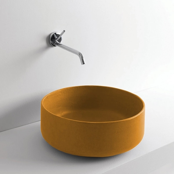 Раковина Artceram Cognac 42 см ombra cipro naturale COL001 18 00 ombra cipro naturale (детальная фотография), современные, hi-tech