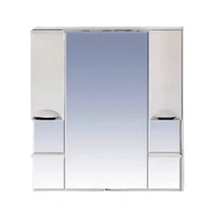 Зеркальный шкаф с подсветкой Misty София 120 см белый