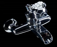 Смеситель для ванны Boheme Vogue Crystal с каскадным изливом