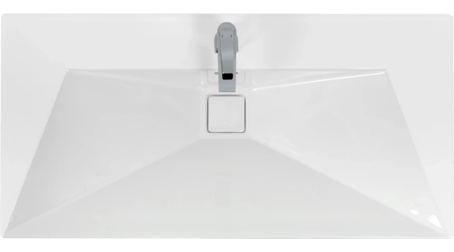 Раковина мебельная Cezares Crystal 100 см белая CZR-1188-1000/500 (детальная фотография)