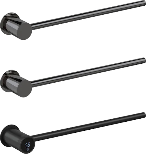 Полотенцесушитель электрический Boheme Stick 45x5 см базовый элемент, черный 727-B (детальная фотография), черный