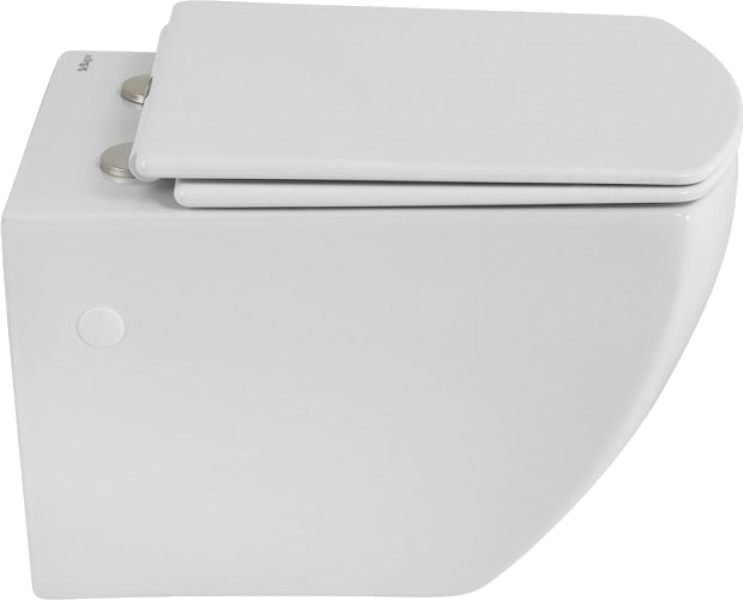 Унитаз подвесной BelBagno Carina безободковый BB514CHR (детальная фотография), подвесные, встраиваемые