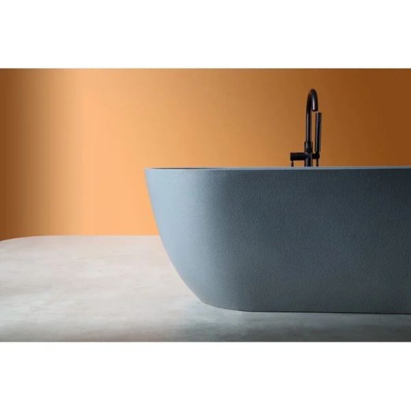 Ванна из искусственного камня Abber Frankfurt 170x75 см серая AM9941G (детальная фотография), современныe, hi-tech