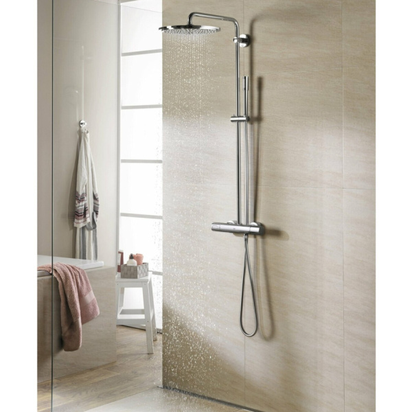 Душевая система Grohe Rainshower System 27966000 (детальная фотография), современные, hi-tech