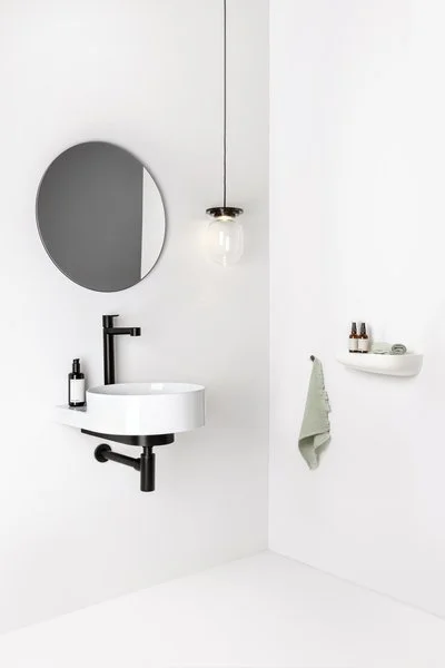 Раковина Ravak Yard 40 см керамическая XJX01240002 (детальная фотография), подвесные, пристенные