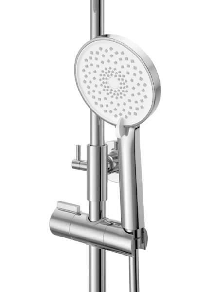 Душевая стойка BelBagno Albano хром ALBANO-VSCM-CRM (детальная фотография), рычажные
