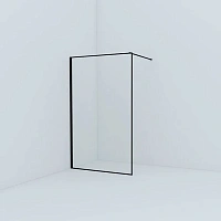 Душевая перегородка IDDIS Slide Walk In 120 см черный