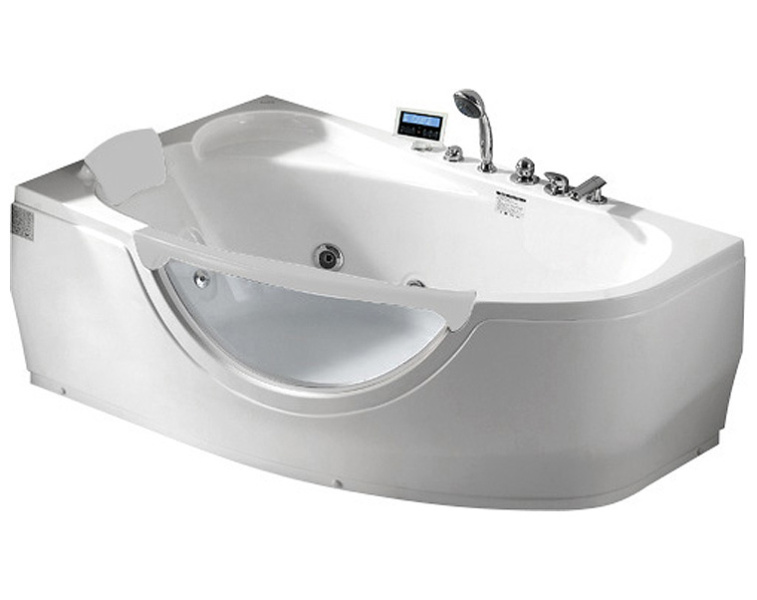 Ванна акриловая пристенная левая Gemy G9046 K L (детальная фотография)