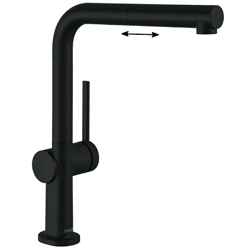 Смеситель для кухни Hansgrohe Talis M54 черный матовый - фото 2
