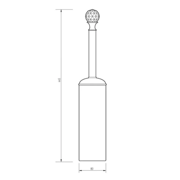 Ершик Migliore Amerida золото 16597 (детальная фотография), классические, ретро, с кристаллами swarovski