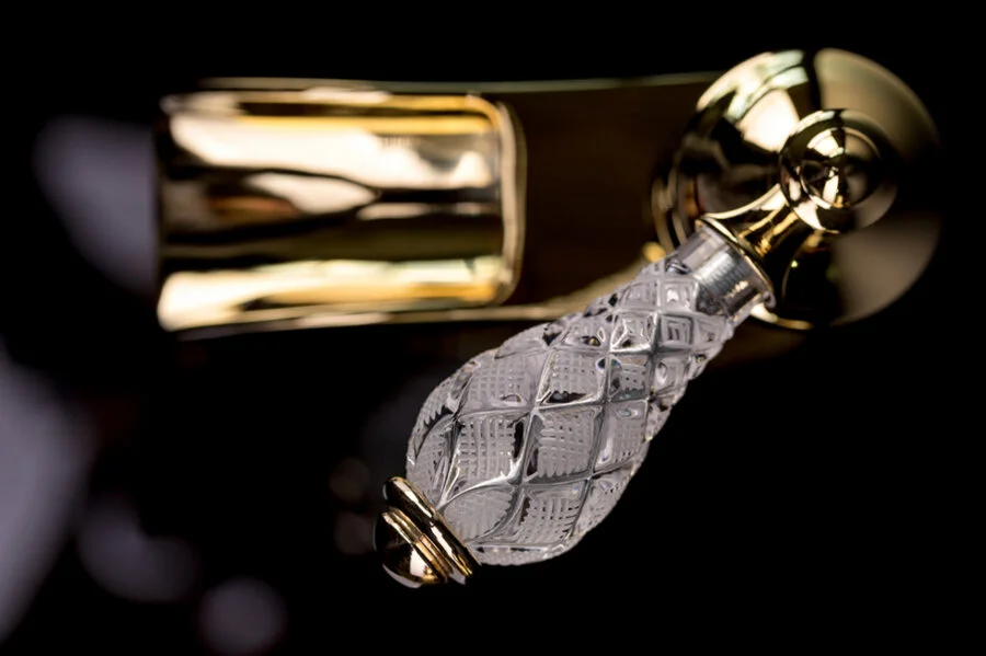 Смеситель для ванны Boheme Vogue Crystal бронза 203-CRST (детальная фотография), бронза