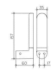 Бумагодержатель для ванной Keuco Elegance 11663 11663 010000 (детальная фотография), современные, hi-tech