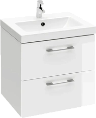 Тумба с раковиной подвесная Cersanit Lara SB-SZ-LARA-CO50/WH 50 см с ящиками