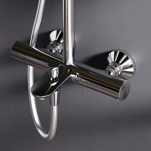 Душевая стойка Am.Pm Gem с термостатом F0790520 (детальная фотография), с термостатом