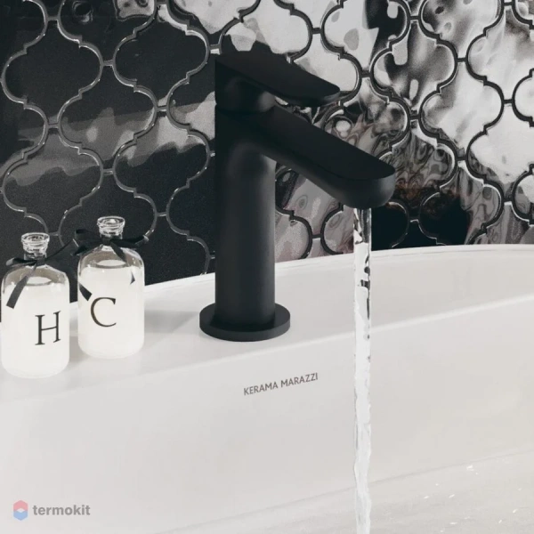 Смеситель для раковины Kerama Marazzi Ole черный матовый 69412KM.01.093 (детальная фотография), черные