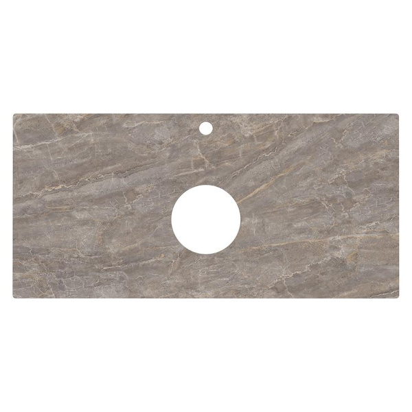 Столешница для накладных раковин Kerama Marazzi Plaza Classic 100 см Парнас пепельный лаппатированный PL1.VT280\100 (детальная фотография)