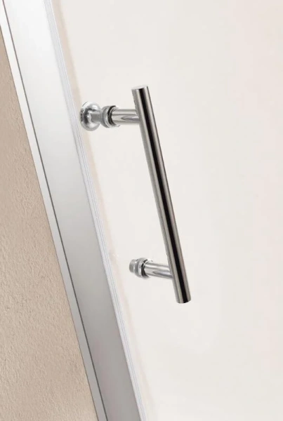 Душевой уголок Cezares Eco 80x80 см стекло punto ECO-O-A-2-80-P-Cr (детальная фотография), квадратные