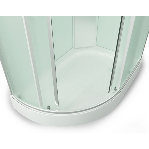 Душевая кабина, задняя стенка белая, стекло матовое, Erlit Comfort ER 4512P-С3 (детальная фотография), 120х80 index_1