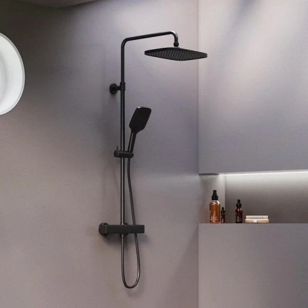 Душевая стойка Damixa Gala черная 953800300 (детальная фотография), черные