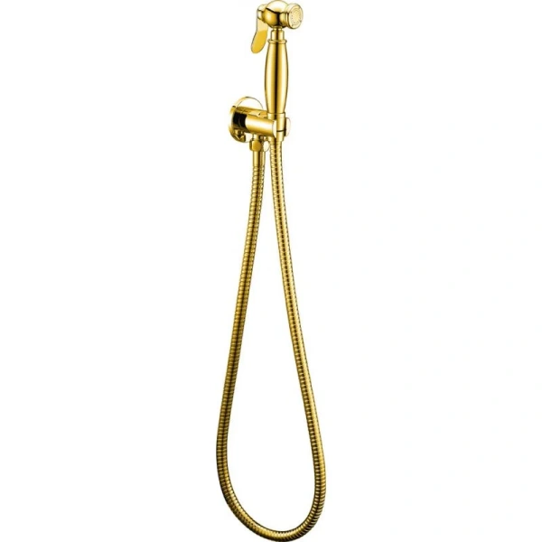 Гигиенический душ с держателем и шлангом Cezares CZR золото 24 карат CZR-U-IFSC1-03/24 (детальная фотография)
