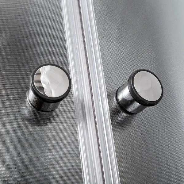 Душевая кабина Deto B 100х100 см с вентиляцией B10SBLACK (детальная фотография), угловые, недорогие, для дачи, без гидромассажа, c тропическим душем, с вентиляцией, с крышей, с сиденьем