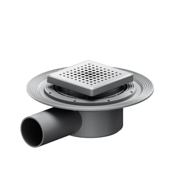 Душевой трап Am.Pm MasterFlow 10 см хром матовый W01BD-P11-010-01SB (детальная фотография)