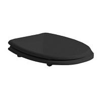 Крышка-сидение Simas Arcade черная, петли бронза