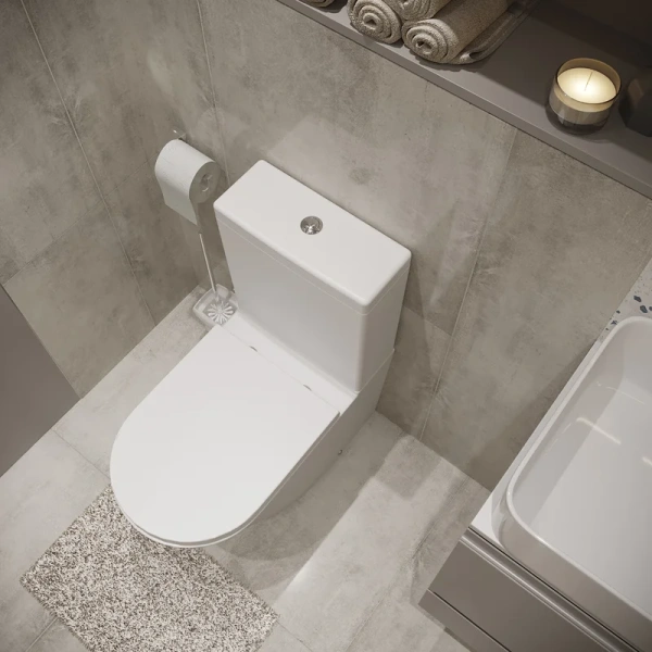 Унитаз компакт Lavinia Boho Biore безободковый 3304001R (детальная фотография), белые