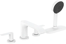 Смеситель для ванны Hansgrohe Vivenis белый матовый