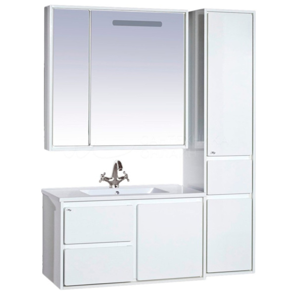 Шкаф-пенал подвесной Misty Барселона 35 см белый, правый П-Брс05035-0111ЯП (детальная фотография), по запросу