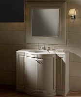 Тумба с мраморной столешницей, цвет полуглянцевый Dark Grey, мрамор Bianco Afyon, Devon&Devon Clarence