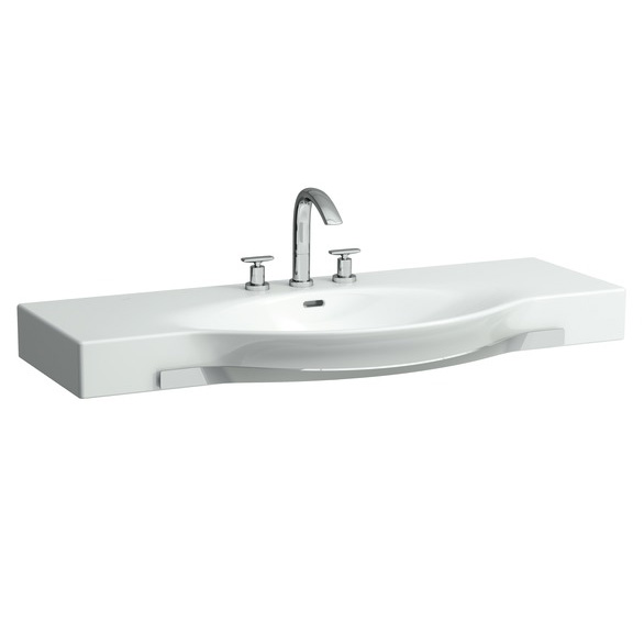 Раковина Laufen Palace 120 см с 3 отверстиями для смесителя 8.1270.4.000.108.1 (детальная фотография)