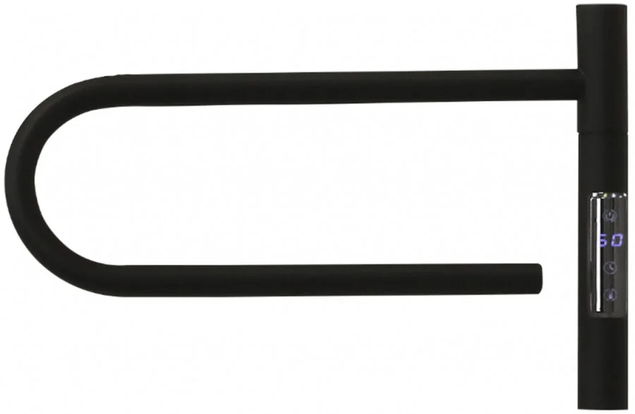 Полотенцесушитель электрический Vincea 39х25 см черный VTD-1P1BE (детальная фотография)