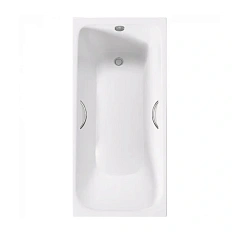 Ванна чугунная Delice Continental Plus 100х70 см с отверстиями под ручки